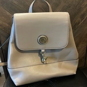 Tan designer woman’s backpack